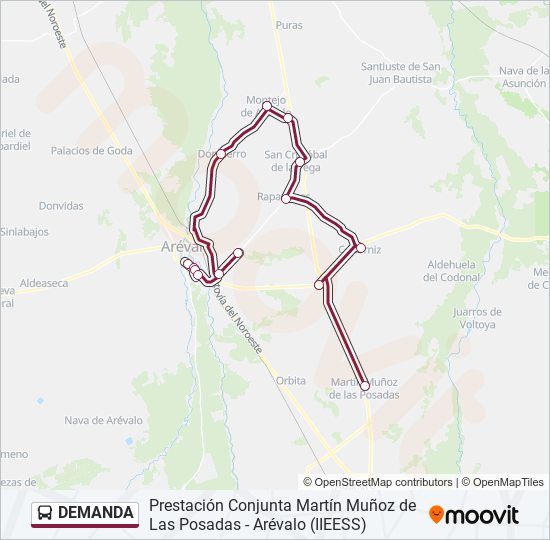 DEMANDA bus Mapa de línia