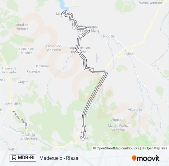 Mapa de MDR-RI de autobús