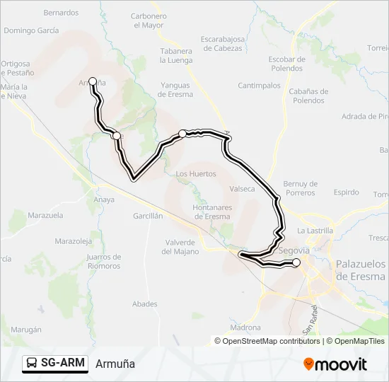 SG-ARM Bus Line Map