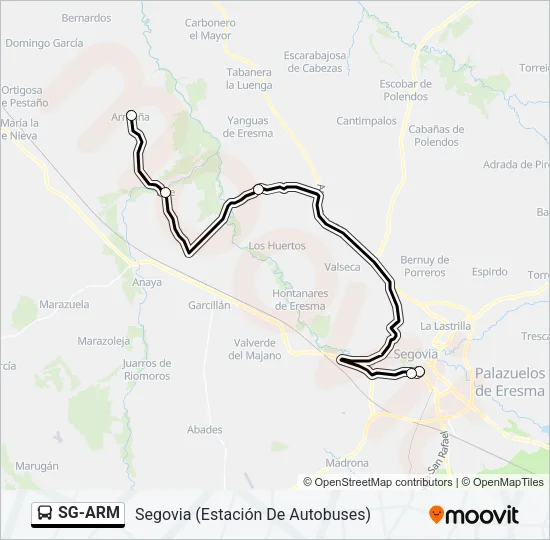 SG-ARM Bus Line Map