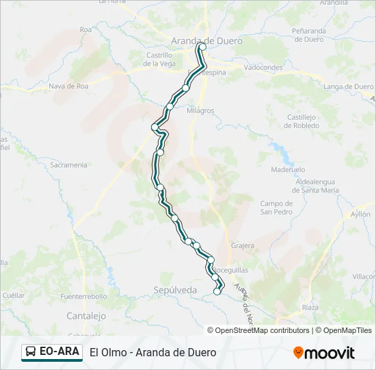 EO-ARA Bus Line Map
