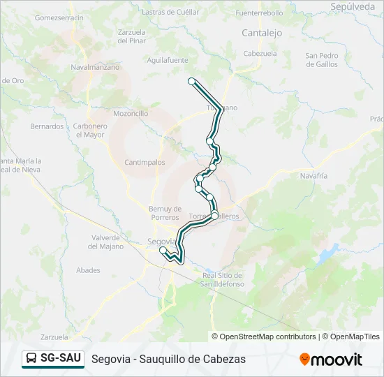 SG-SAU Bus Line Map