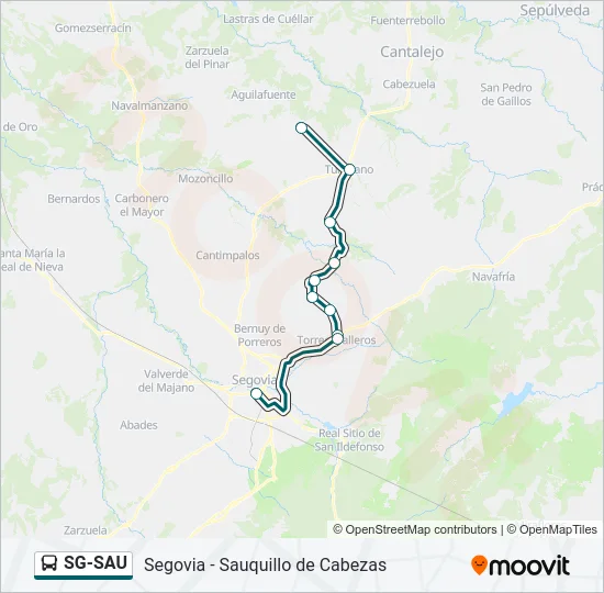SG-SAU Bus Line Map