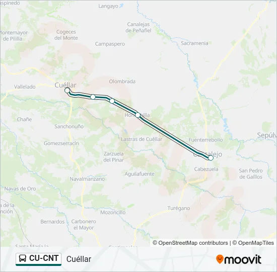 CU-CNT Bus Line Map