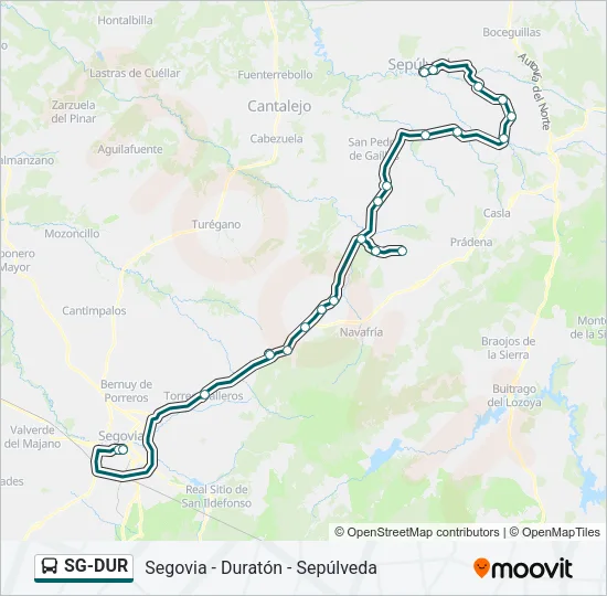 SG-DUR Bus Line Map