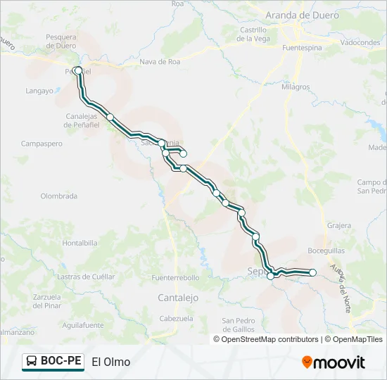 BOC-PE Bus Line Map