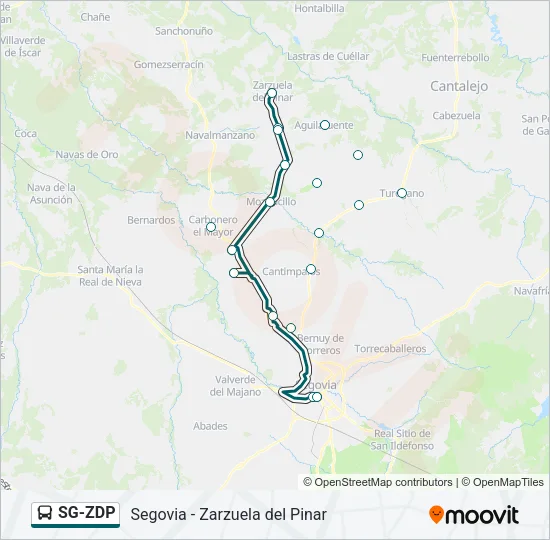 SG-ZDP Bus Line Map