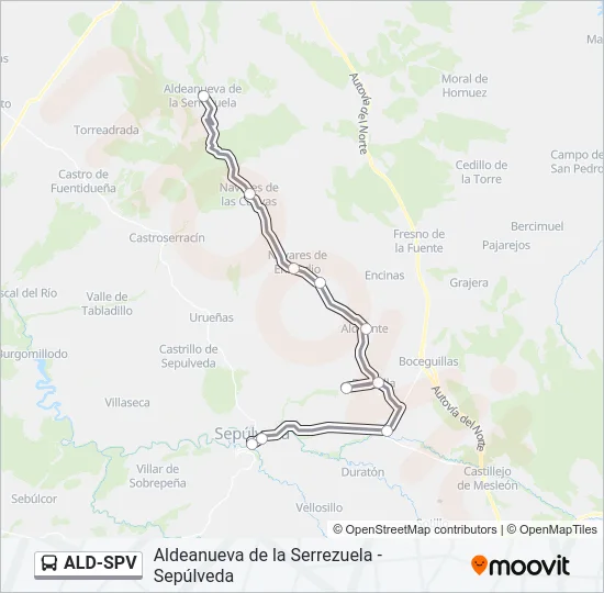 ALD-SPV Bus Line Map