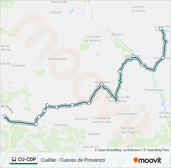 CU-CDP Bus Line Map