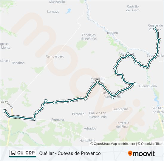 Mapa de CU-CDP de autobús