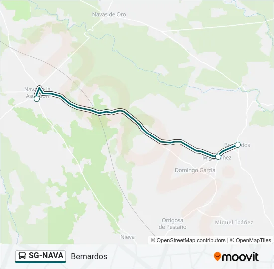 SG-NAVA Bus Line Map