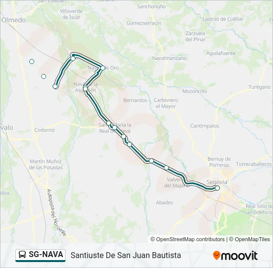 SG-NAVA Bus Line Map
