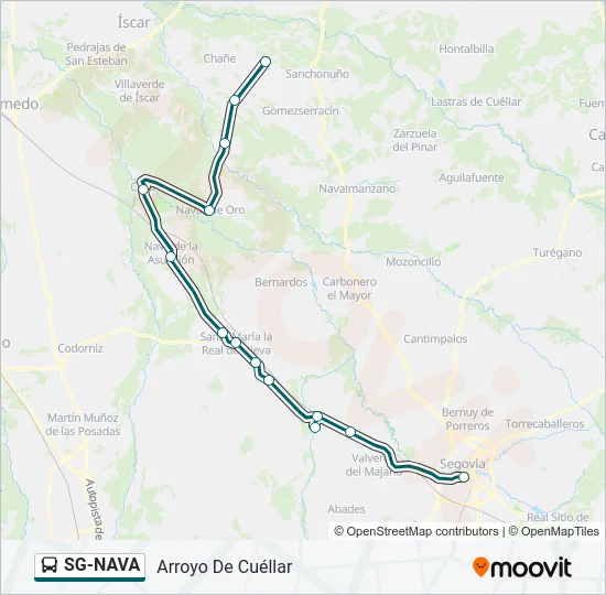 SG-NAVA Bus Line Map