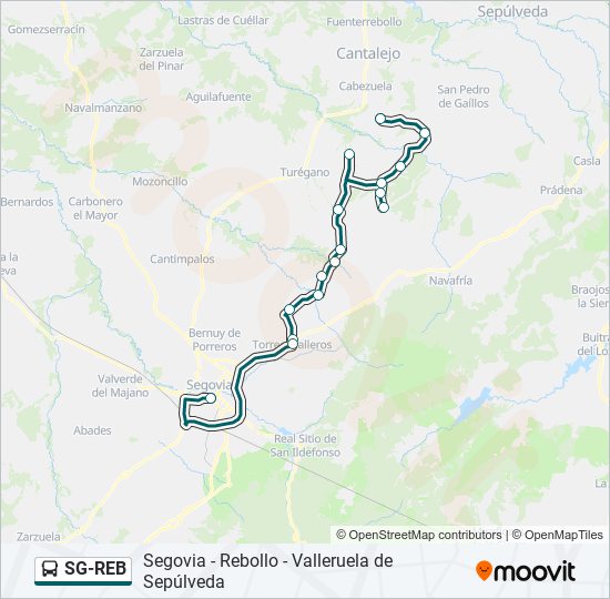 SG-REB bus Line Map