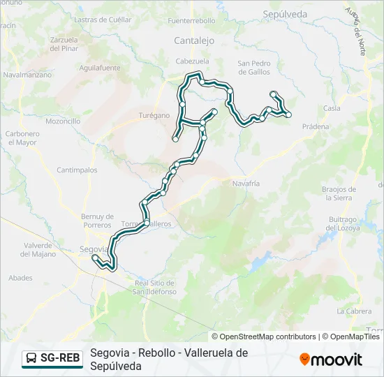 SG-REB Bus Line Map