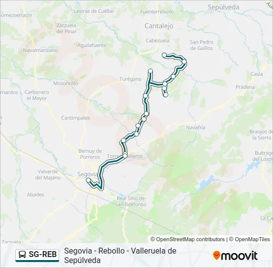 SG-REB Bus Line Map