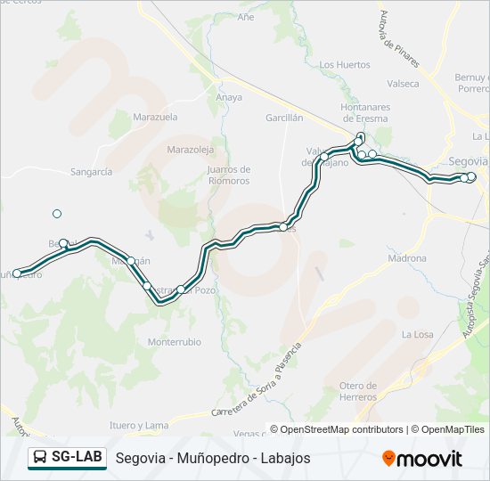 Mapa de SG-LAB de autobús