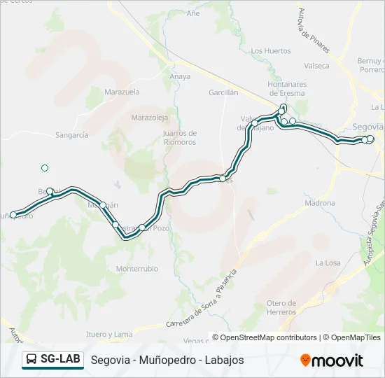 SG-LAB Bus Line Map
