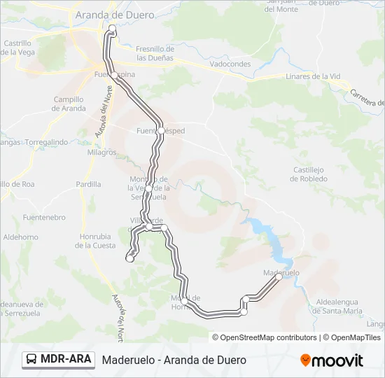 MDR-ARA Bus Line Map