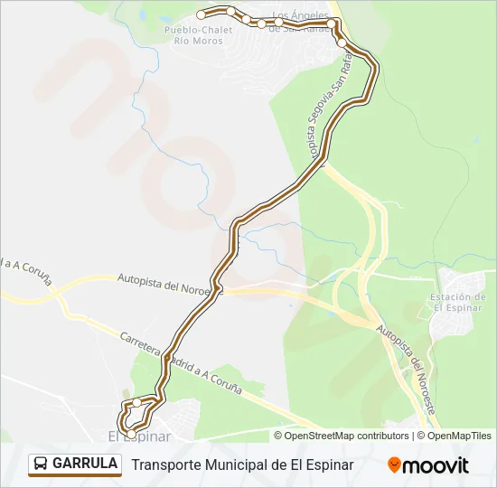 GARRULA Bus Line Map