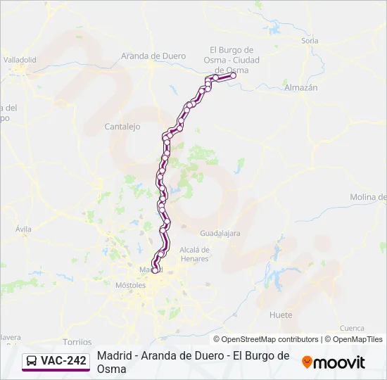 VAC-242 Bus Line Map