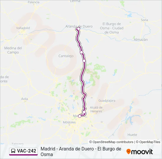 VAC-242 Bus Line Map