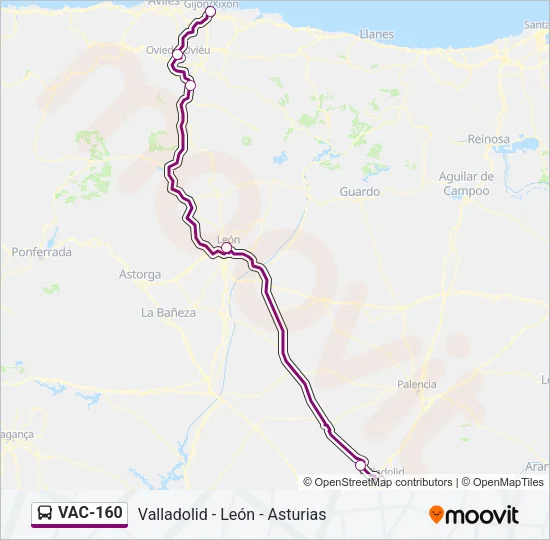 VAC-160 Bus Line Map