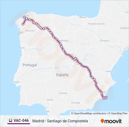 VAC-046 Bus Line Map