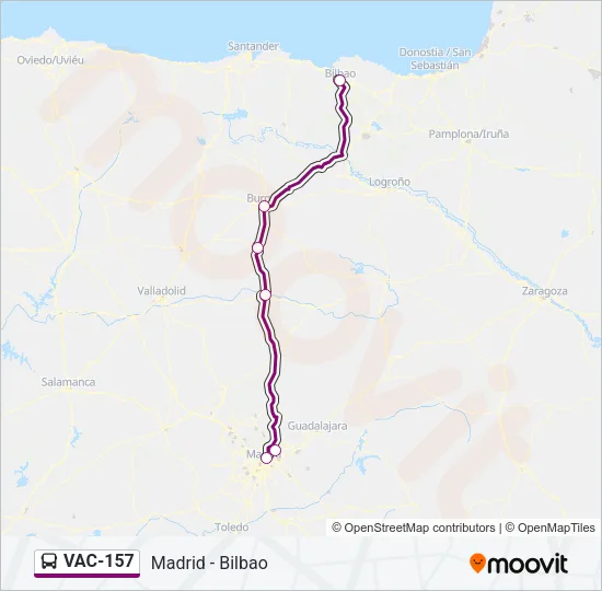 VAC-157 Bus Line Map