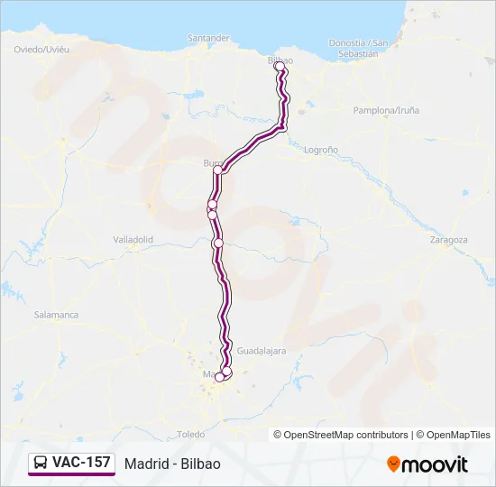 VAC-157 Bus Line Map