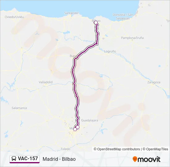 VAC-157 Bus Line Map