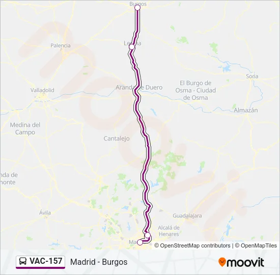 VAC-157 Bus Line Map
