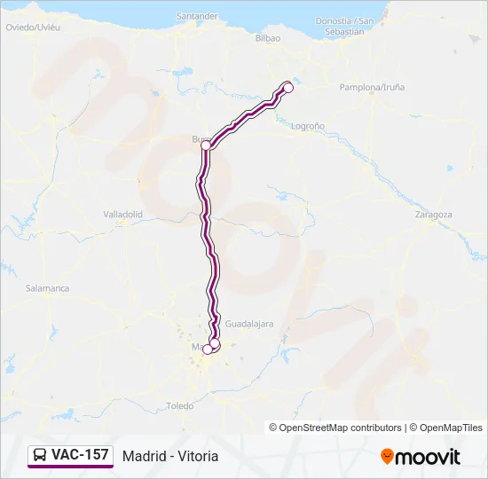 VAC-157 Bus Line Map