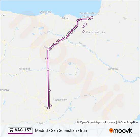 VAC-157 Bus Line Map
