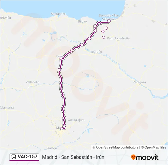 VAC-157 Bus Line Map