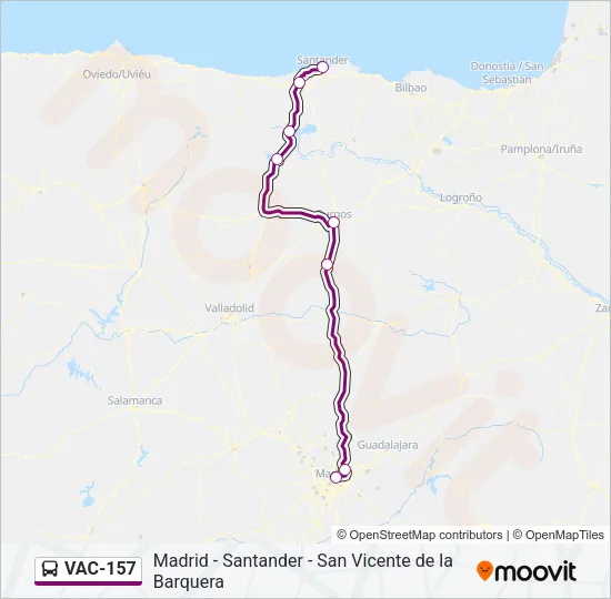 VAC-157 Bus Line Map