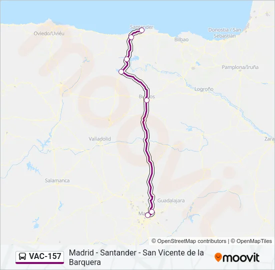 VAC-157 Bus Line Map