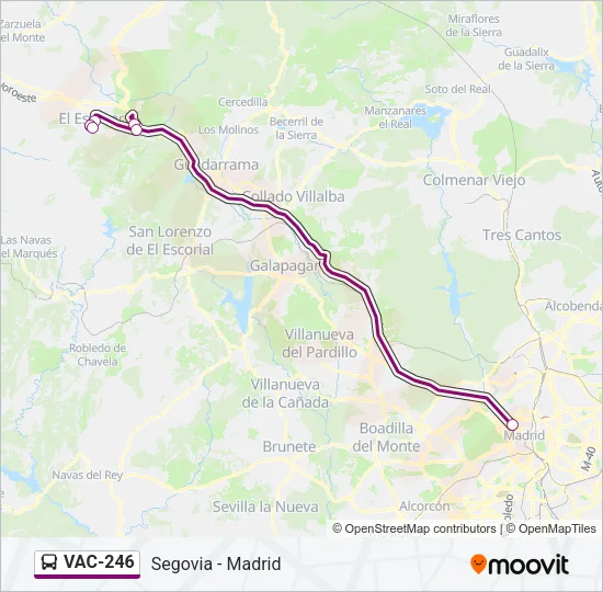 VAC-246 Bus Line Map