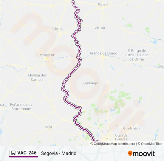 VAC-246 Bus Line Map