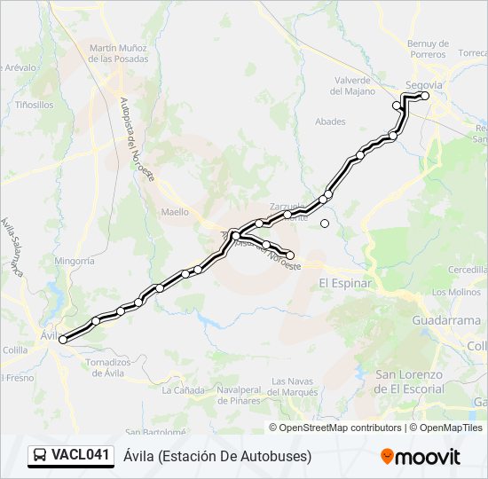 VACL041 bus Line Map