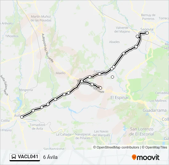 VACL041 Bus Line Map