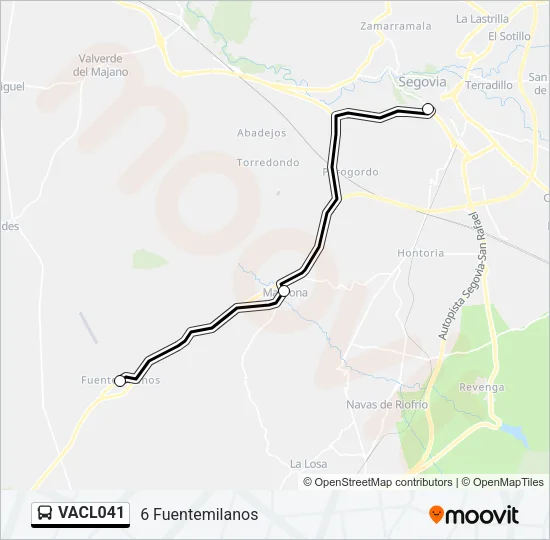 VACL041 Bus Line Map