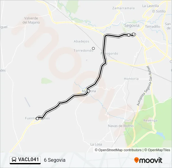 VACL041 Bus Line Map