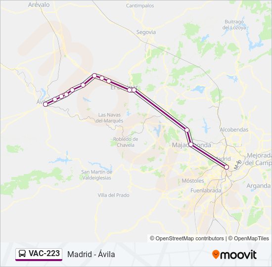 enemigo traidor Superior Línea vac223: horarios, paradas y mapas - Ávila (Ruta 1) (Actualizado)