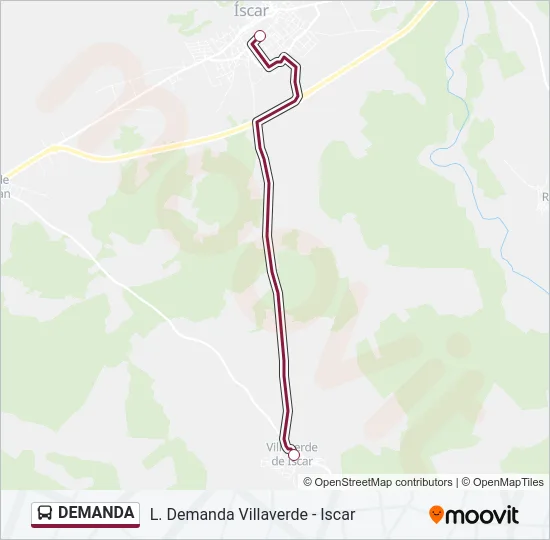 DEMANDA Bus Line Map