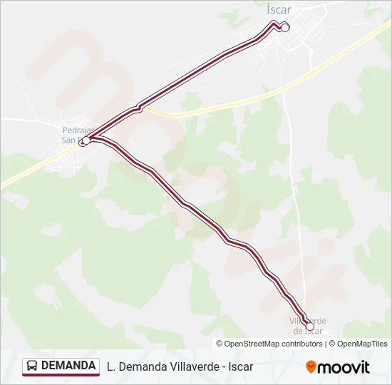 DEMANDA Bus Line Map