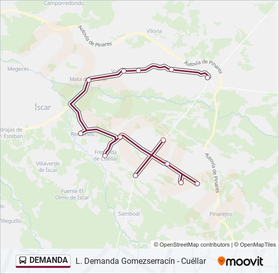 DEMANDA bus Mapa de línia