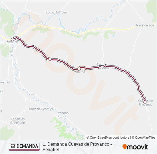 DEMANDA bus Mapa de línia