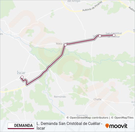 Mapa de DEMANDA de autobús