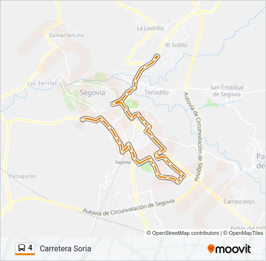 4 Bus Line Map